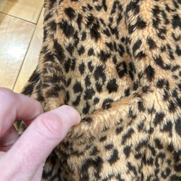 Vintage Milton Funwear Leopard Print Fun Fur Coat - Picture 8 of 11